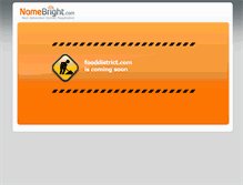 Tablet Screenshot of fooddistrict.com